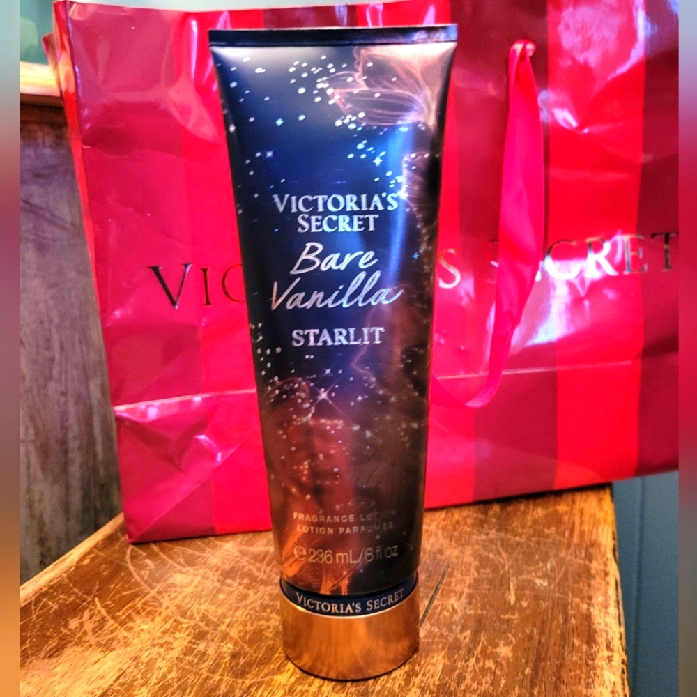 Victoriaโs Secret bare vanilla starlit fragrance lotion 8 oz